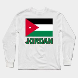 The Pride of Jordan - Jordanian Flag Design Long Sleeve T-Shirt